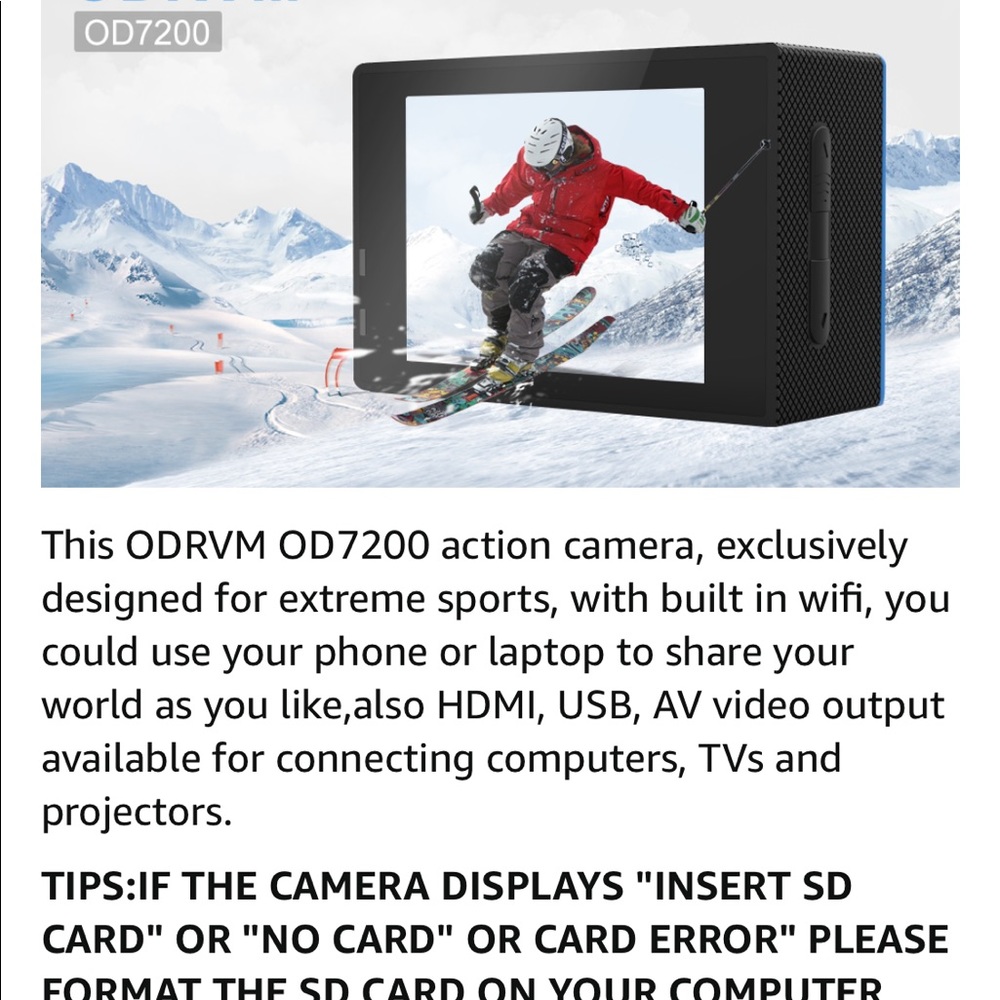 WiFi Action Waterproof Camera - 1080P - Picture 12 of 12